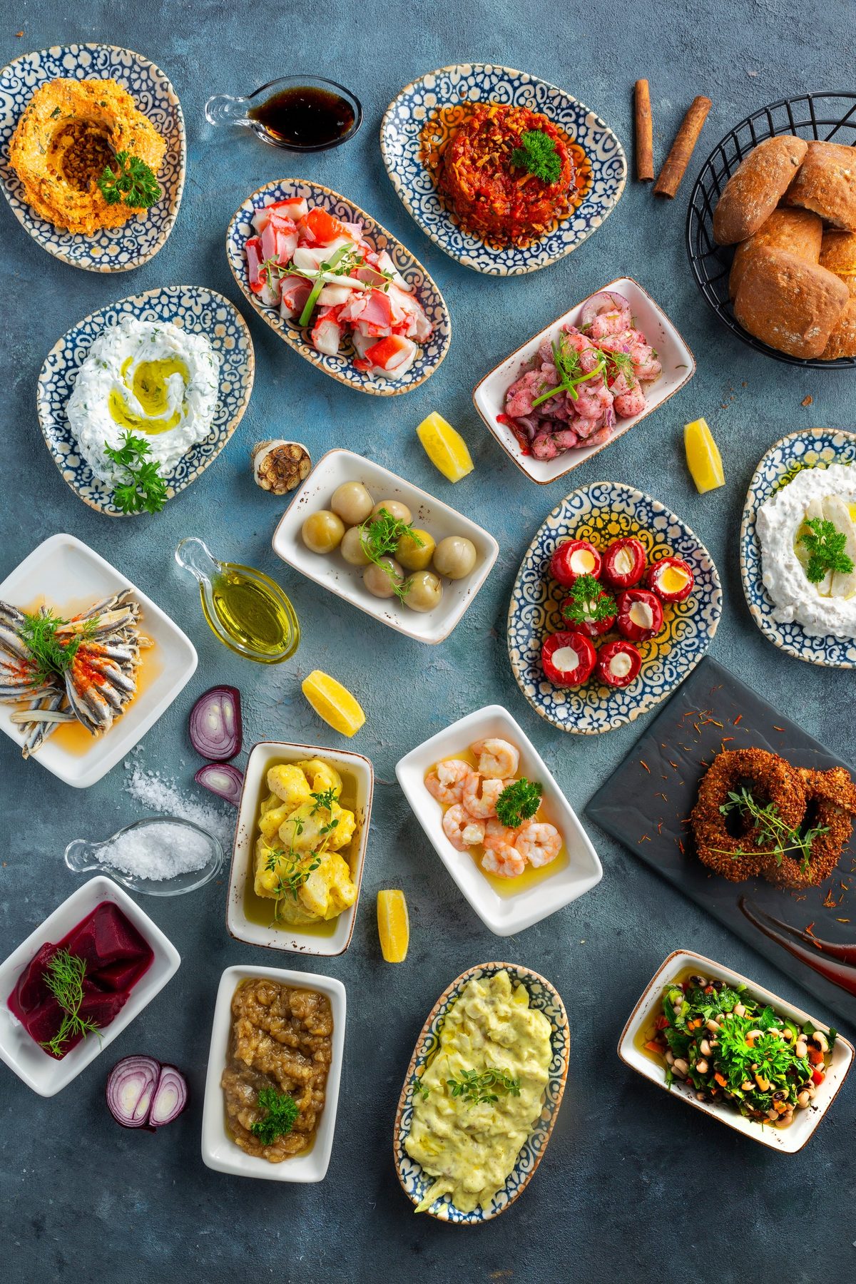 Meze tabağı ve çeşitleri