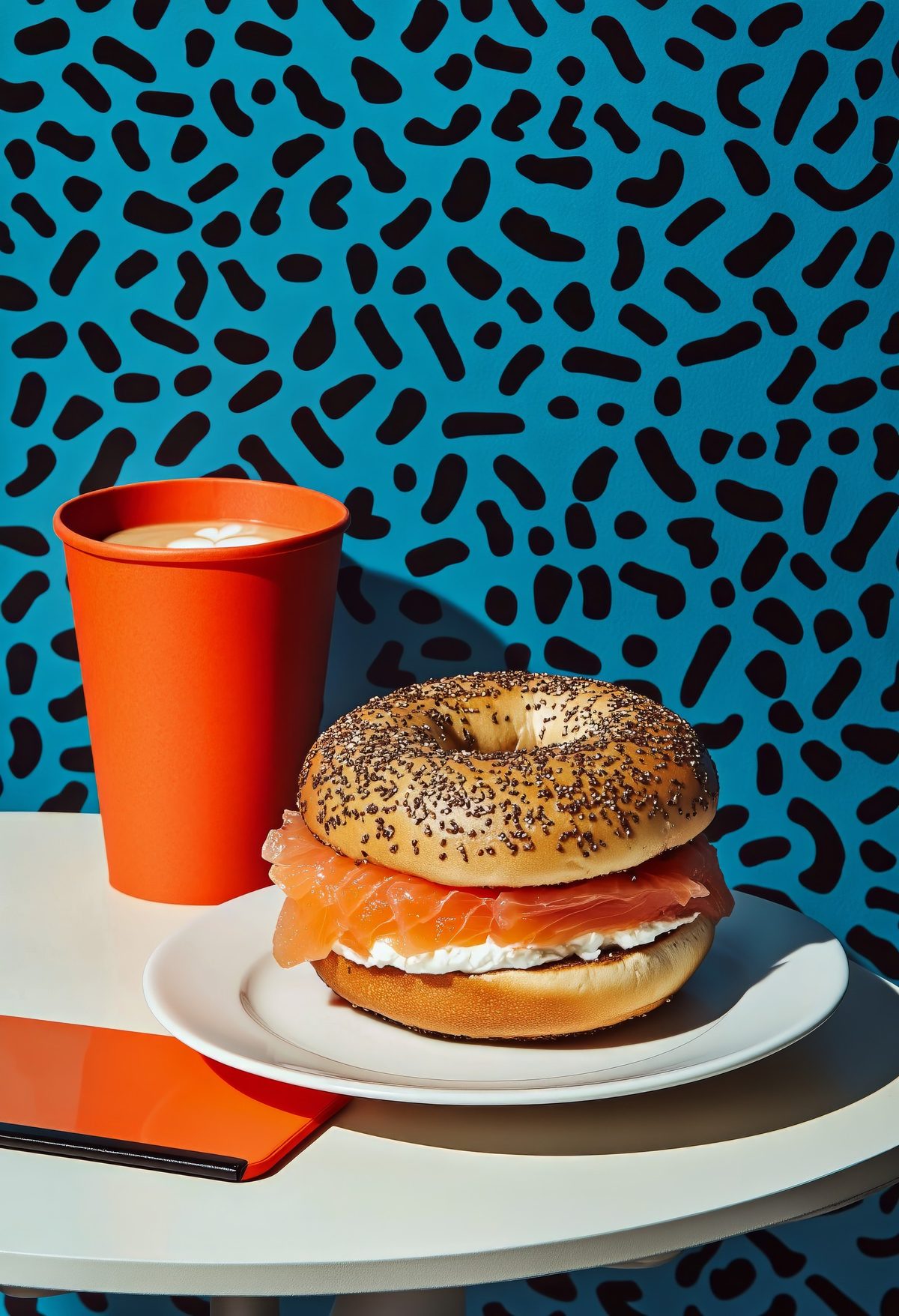Taze bagel ve sandviç çeşitleri